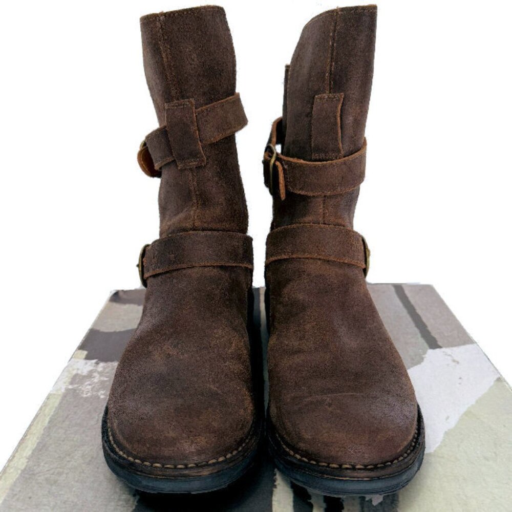 FIORENTINI + BAKER 2-Buckle Eternity 713 Moto Boots Levanzo Ice Size 38.5 NIB - Picture 2 of 14
